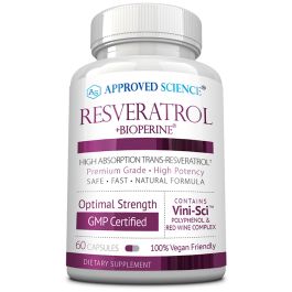 Approved Science Resveratrol (1 Bottle, 1 Month Supply)